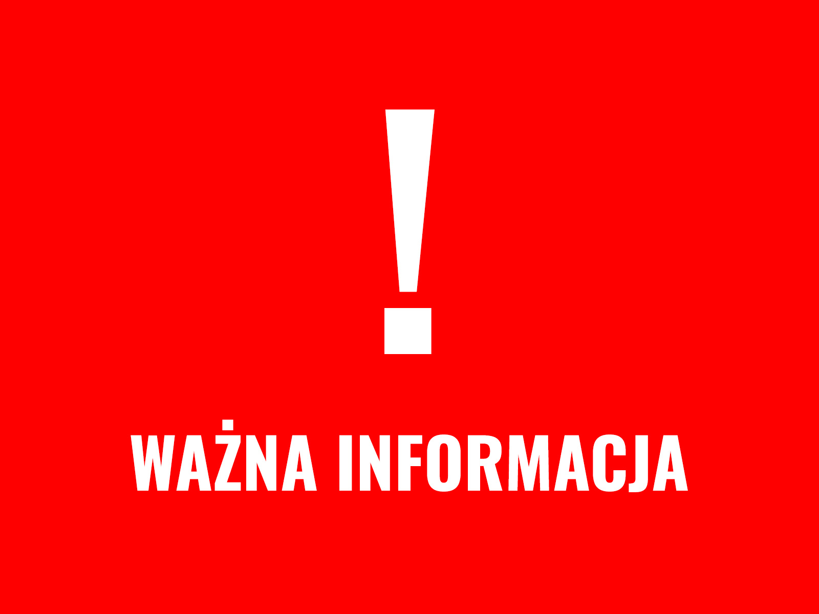 You are currently viewing Ważne informacje- nabór VII